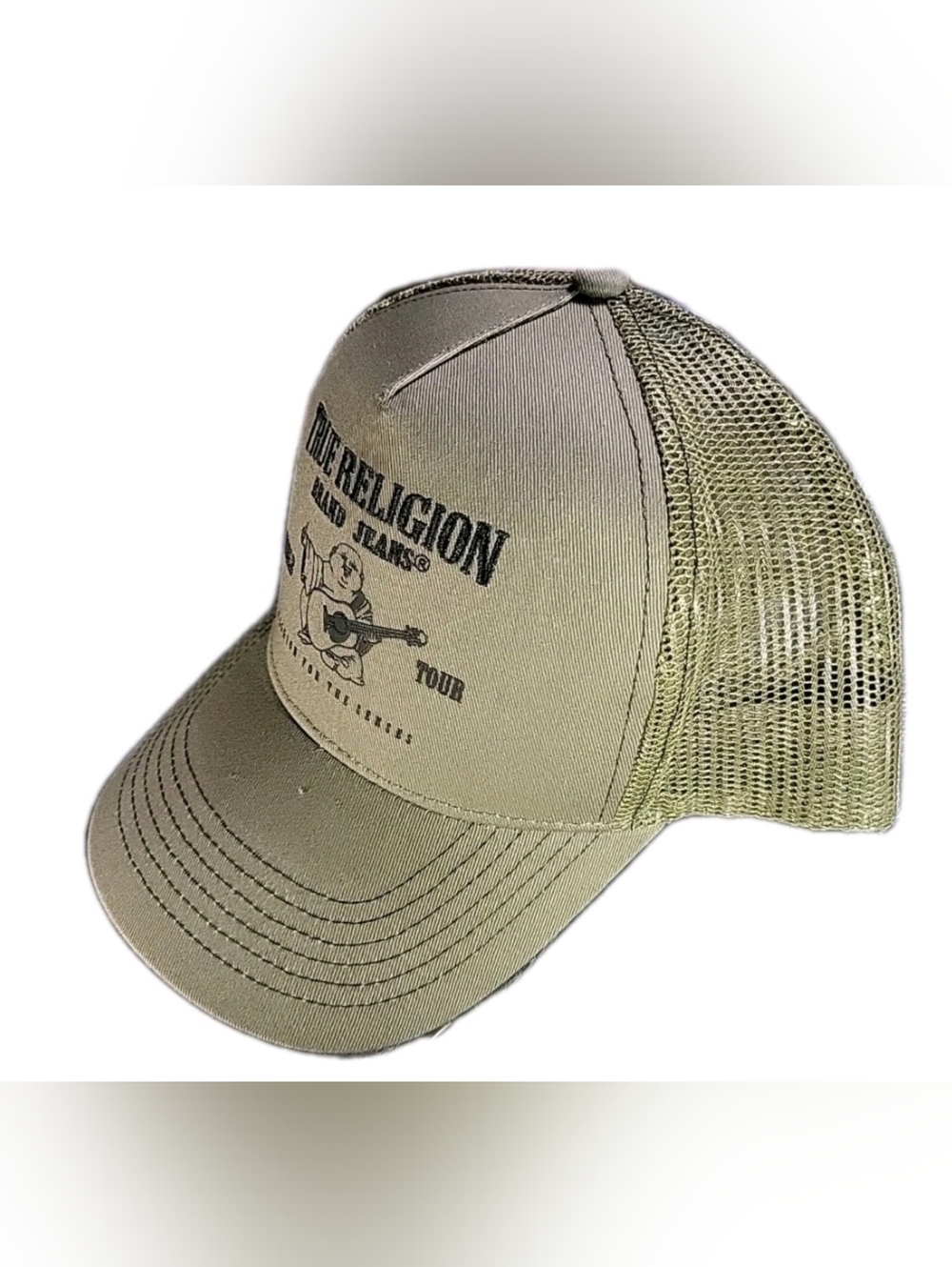 True Religion Trucker Buddha Logo Mesh Cap - Picture 3 of 8